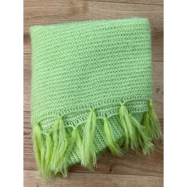 Lenta Knit Sjal, Lime Shawl